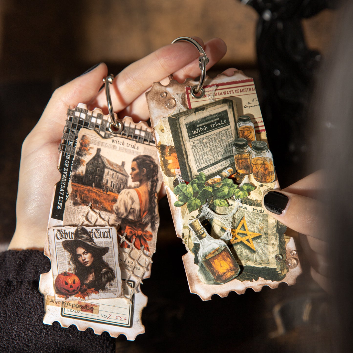 20 Pcs Dark Magic Newspaper Stickers MBBK