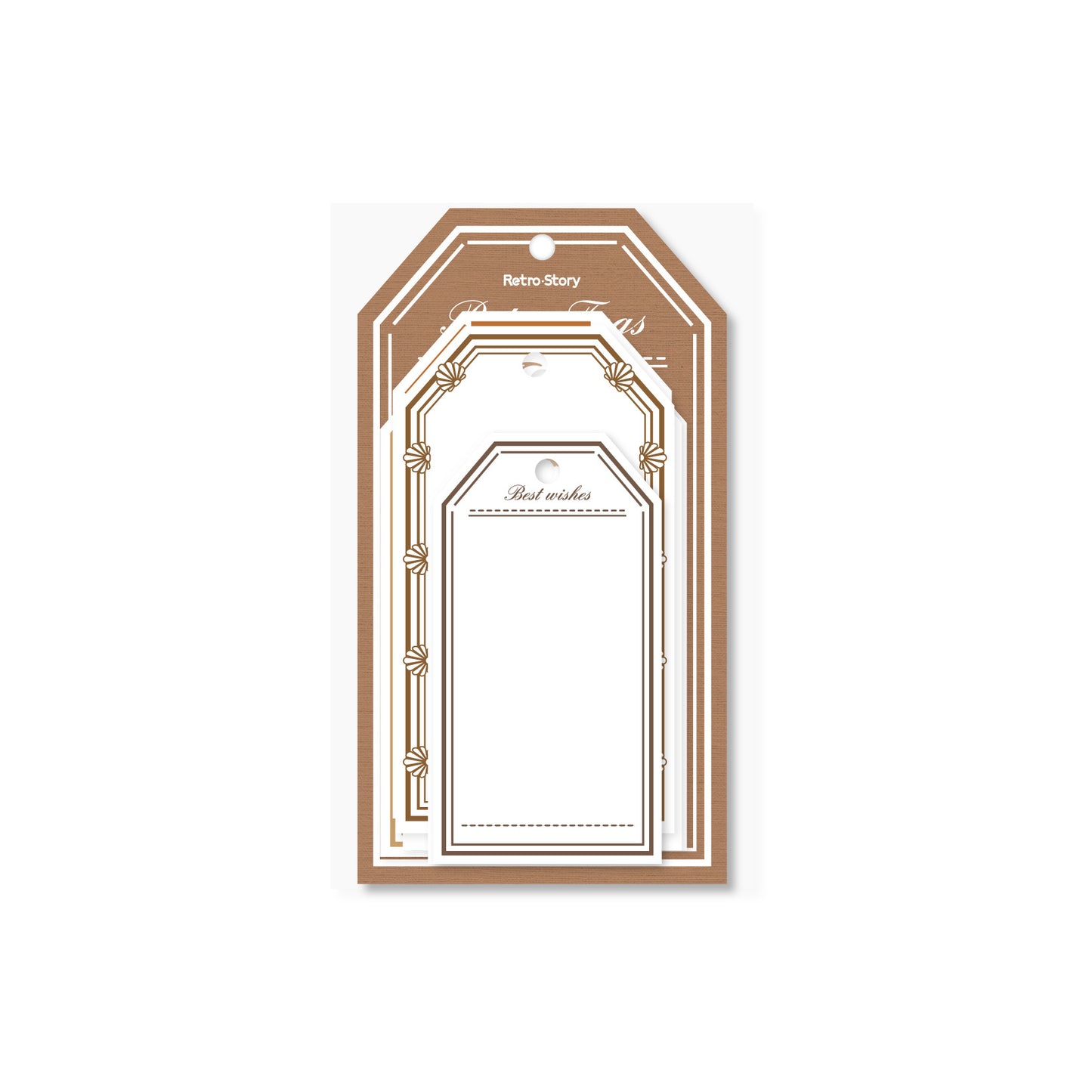 32 Pcs Vintage Notepad Tag BQDP