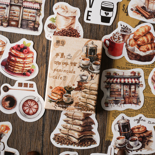 30 Pcs Coffee Stickers BDKFG