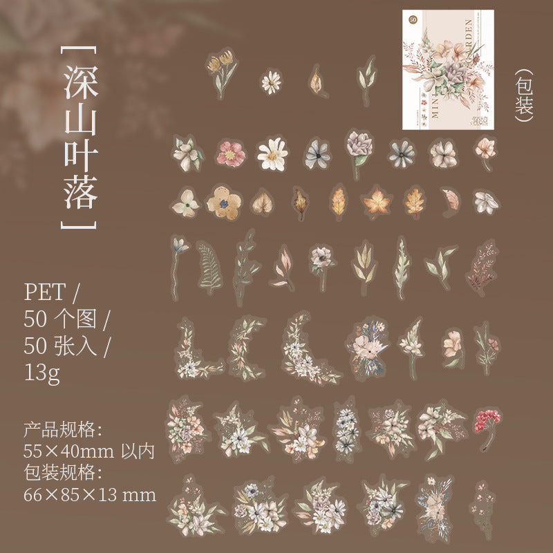 30 Pcs Mini Plants Stickers MNHY