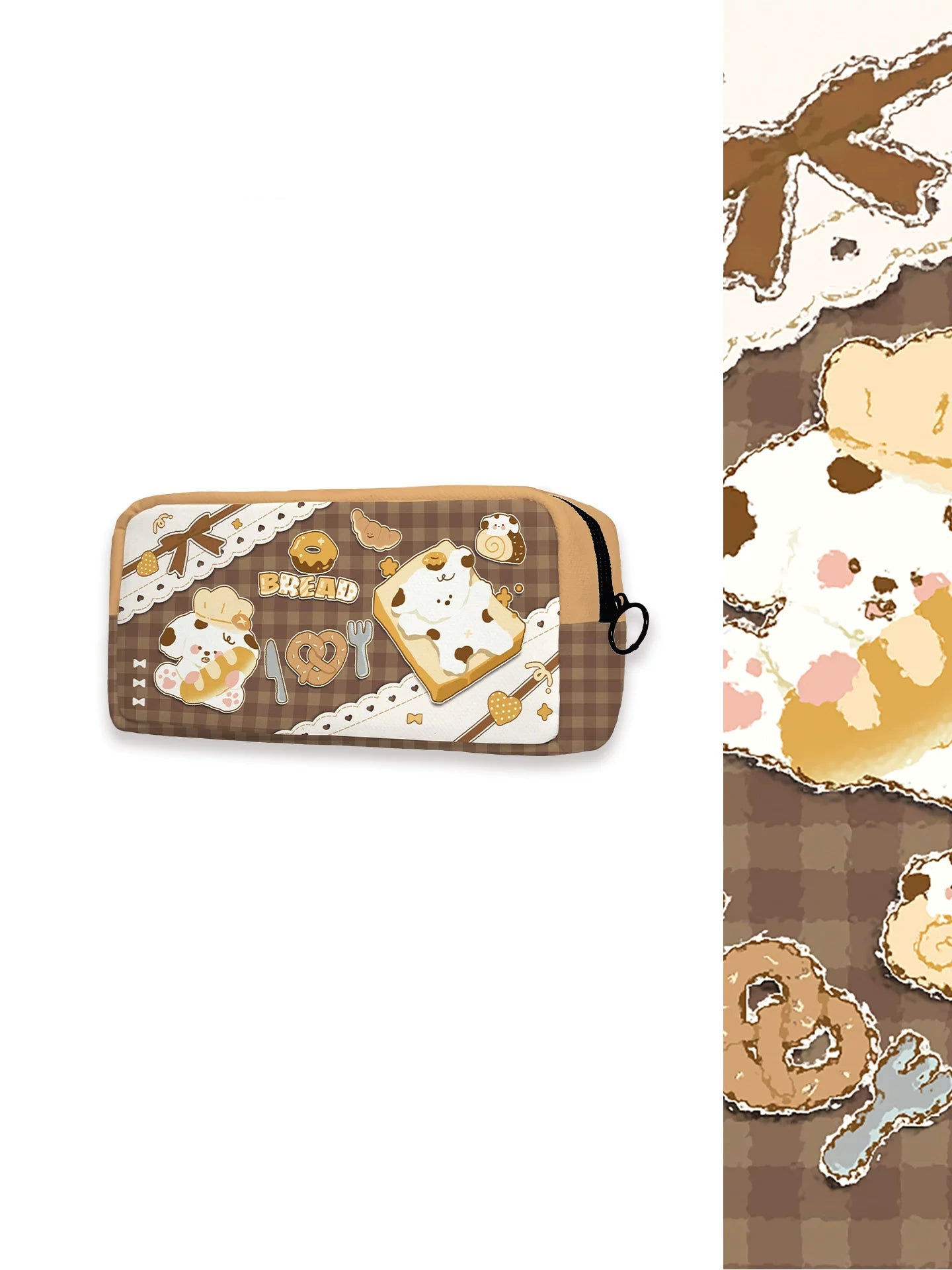 Relaxed Bread Artisan Canvas Rectangular Pencil Case