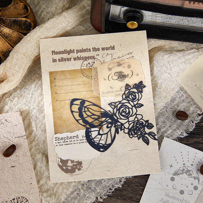 50 Pcs Vintage Scrapbook Paper HYQSL