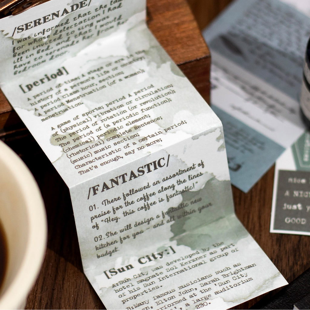 30 Pcs Words Quote Washi Stickers Book