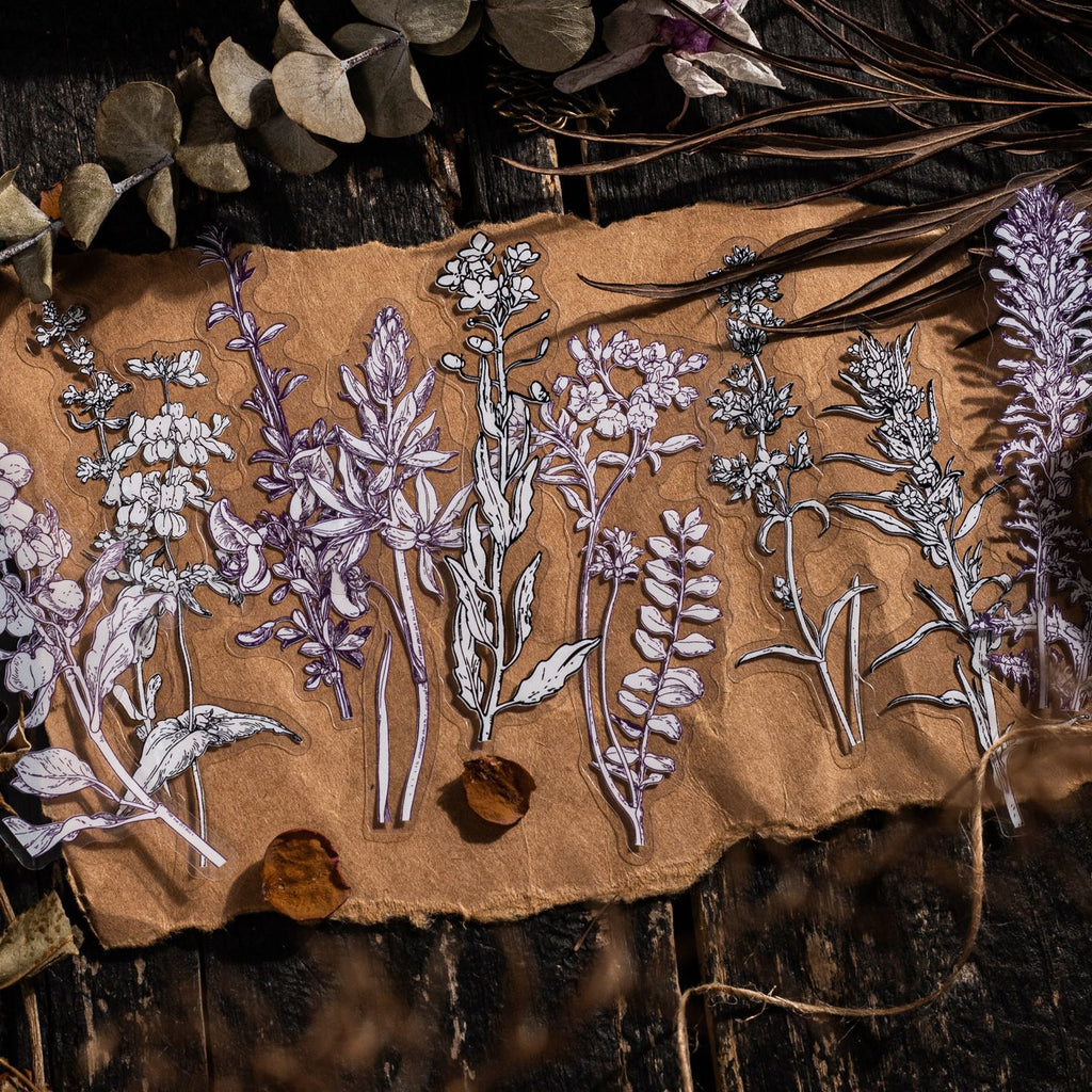 20 Pcs Plant PET Stickers HJCT