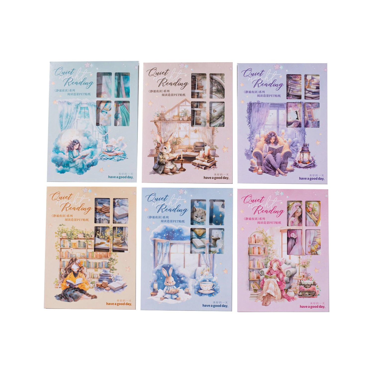 30 Pcs Girl Roon PET Stickers JMYD