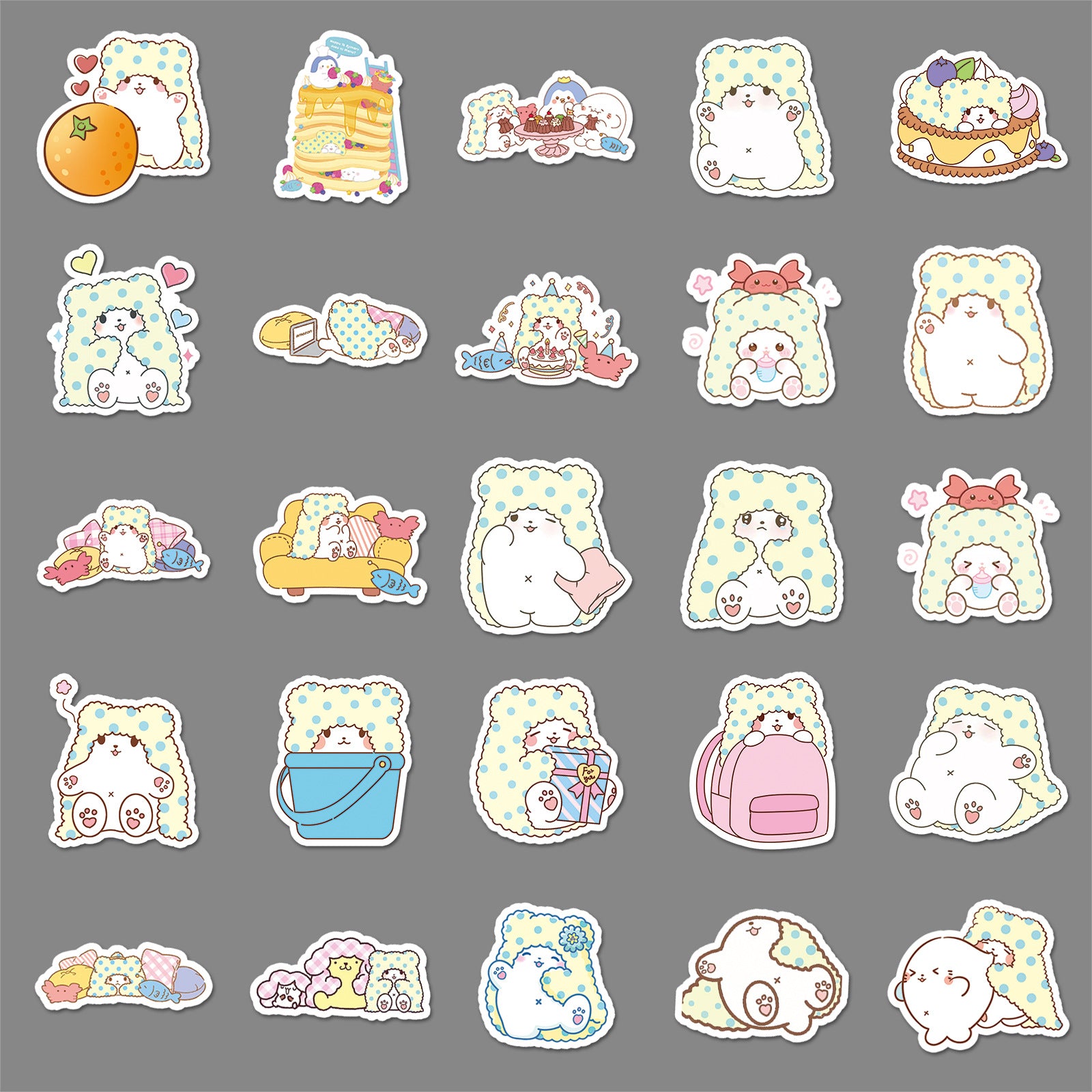 50Pcs Kawaii Waterproof Vinyl Stickers SRO102
