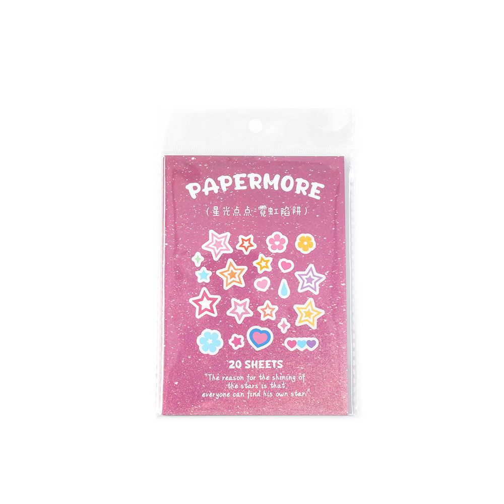 20 Sheet Cute Symbol PET Stickers Book XGDD