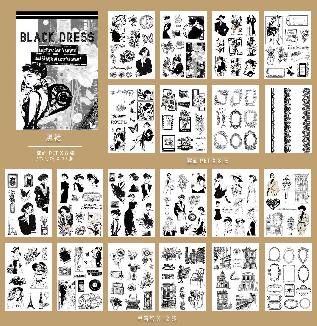 20 Sheets A5 Halloween Stickers Book DHWSJ