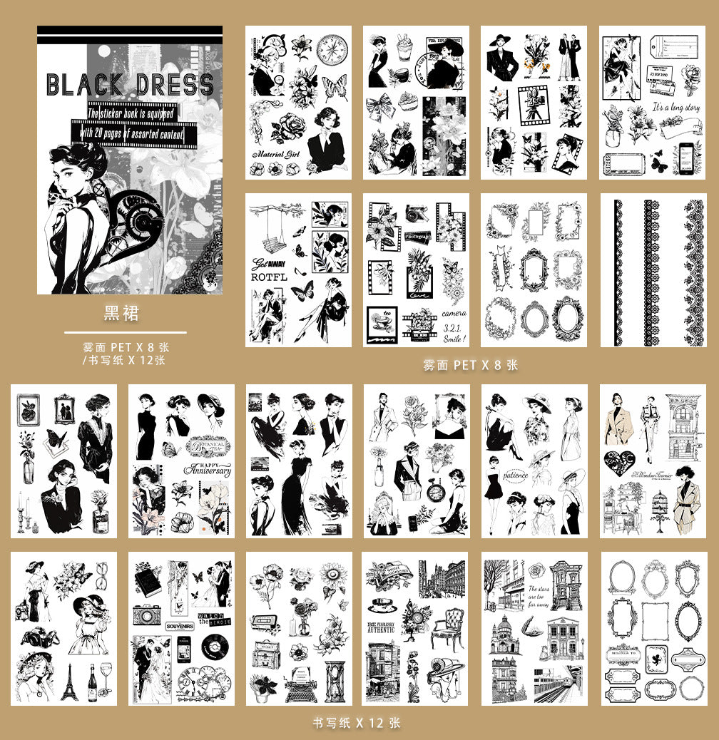20 Sheets A5 Halloween Stickers Book DHWSJ