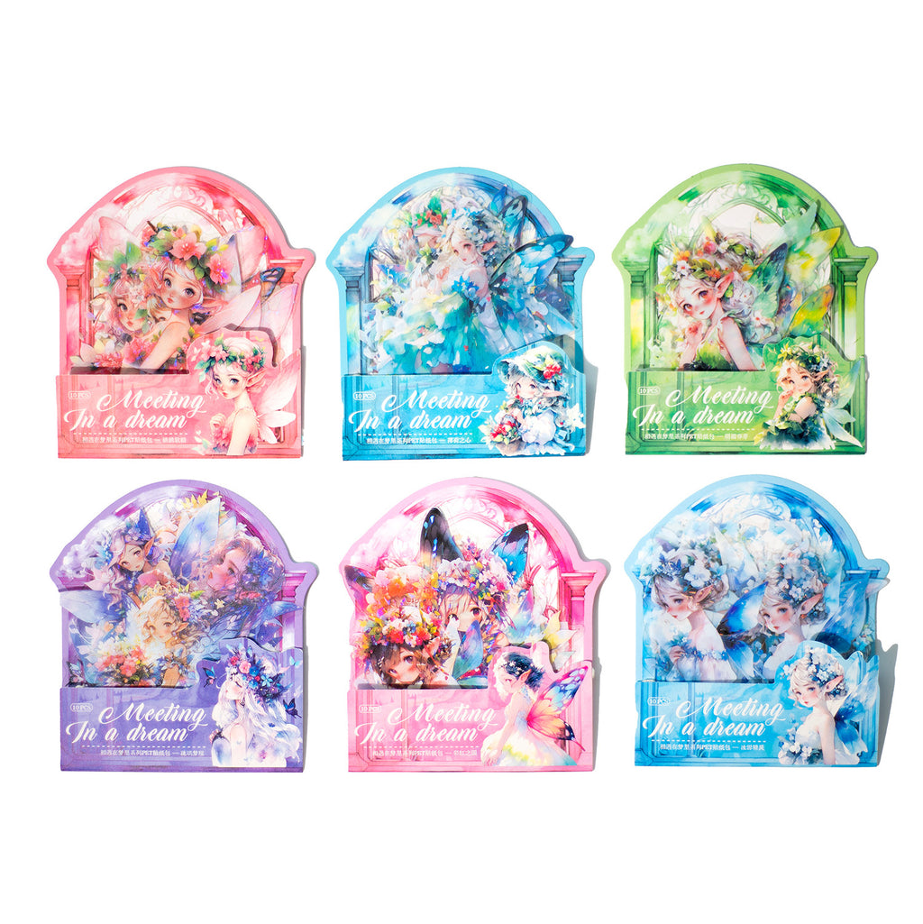 10 Pcs Fairy PET Stickers XYZML