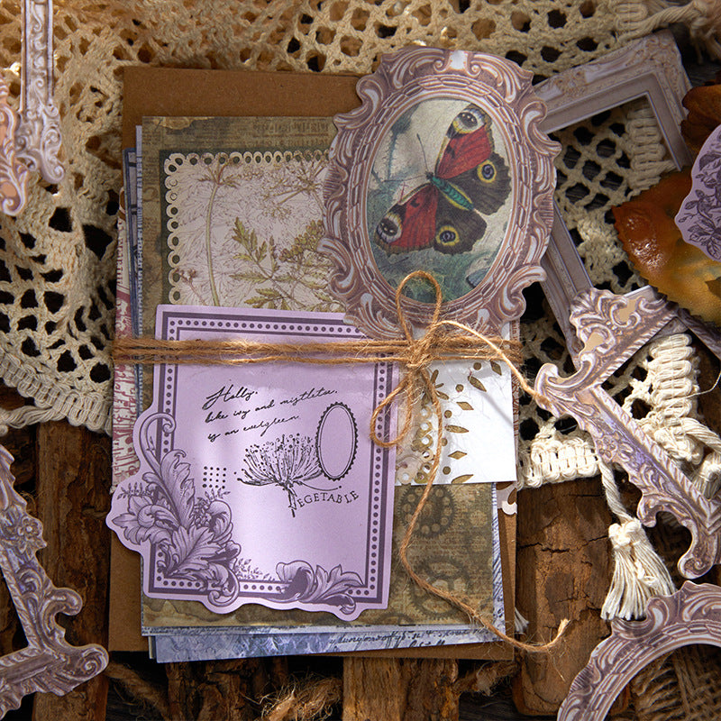 25 Pcs Vintage Frame Stickers and Notepad MHBL