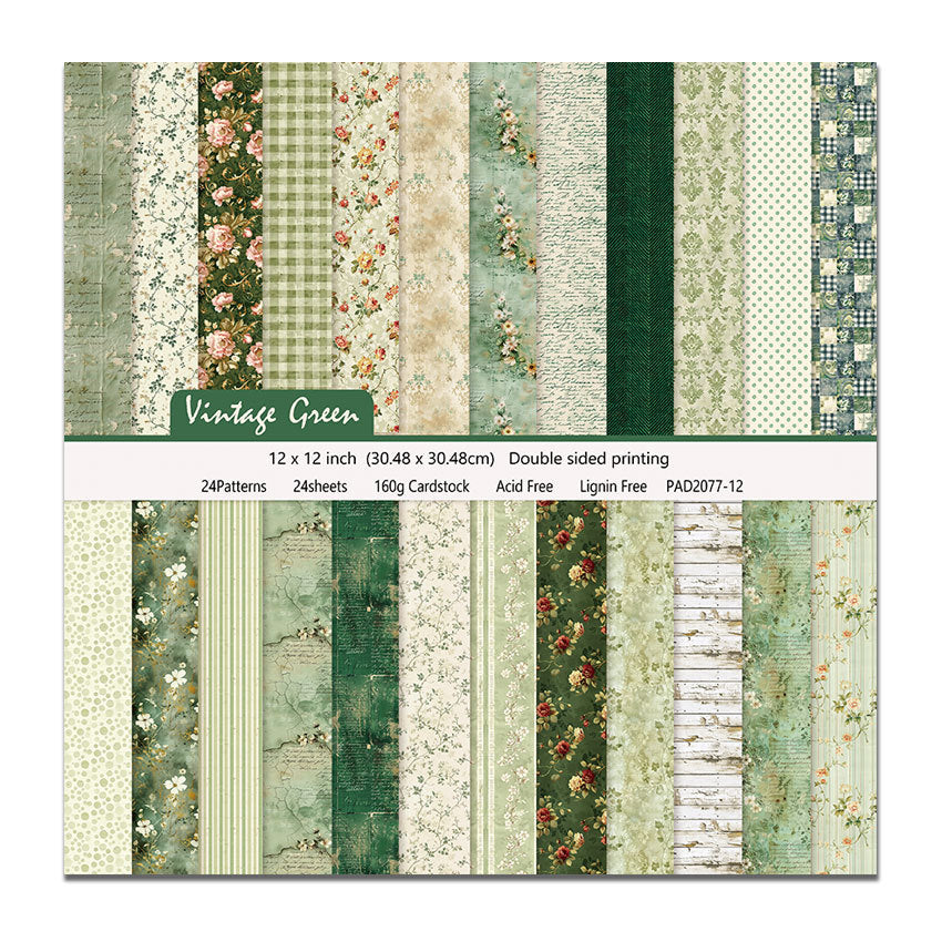 12 Inch Scrapbook Paper Pad for Craft PA077