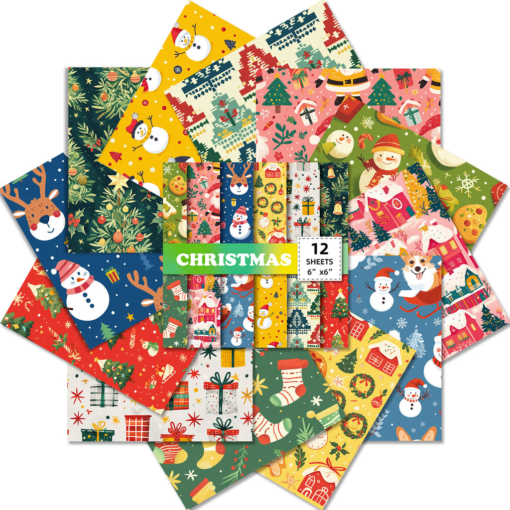 6 inch Christmas Scrapbook Paper Pad PA152