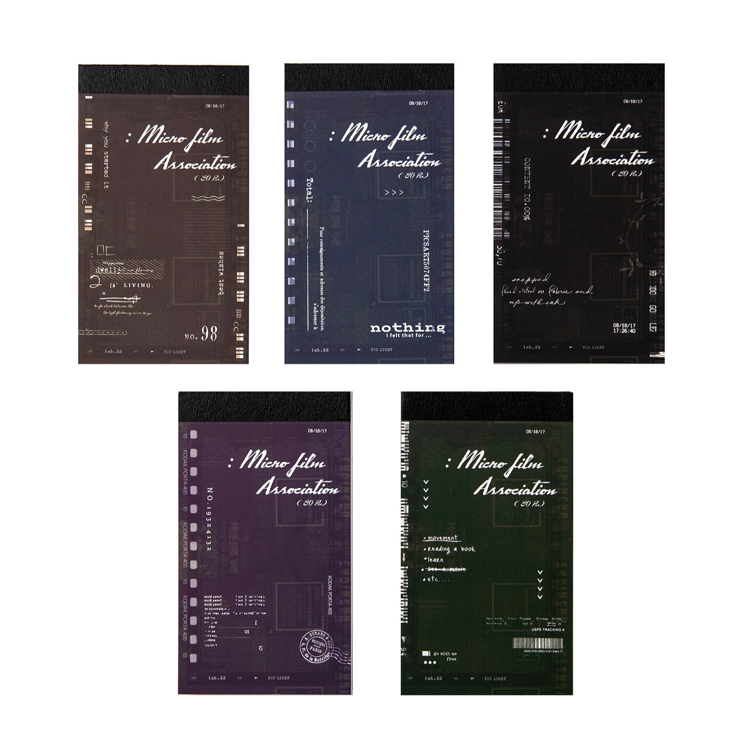 80 Sheets Vintage Scrapbook Notepad Paper WDYJS