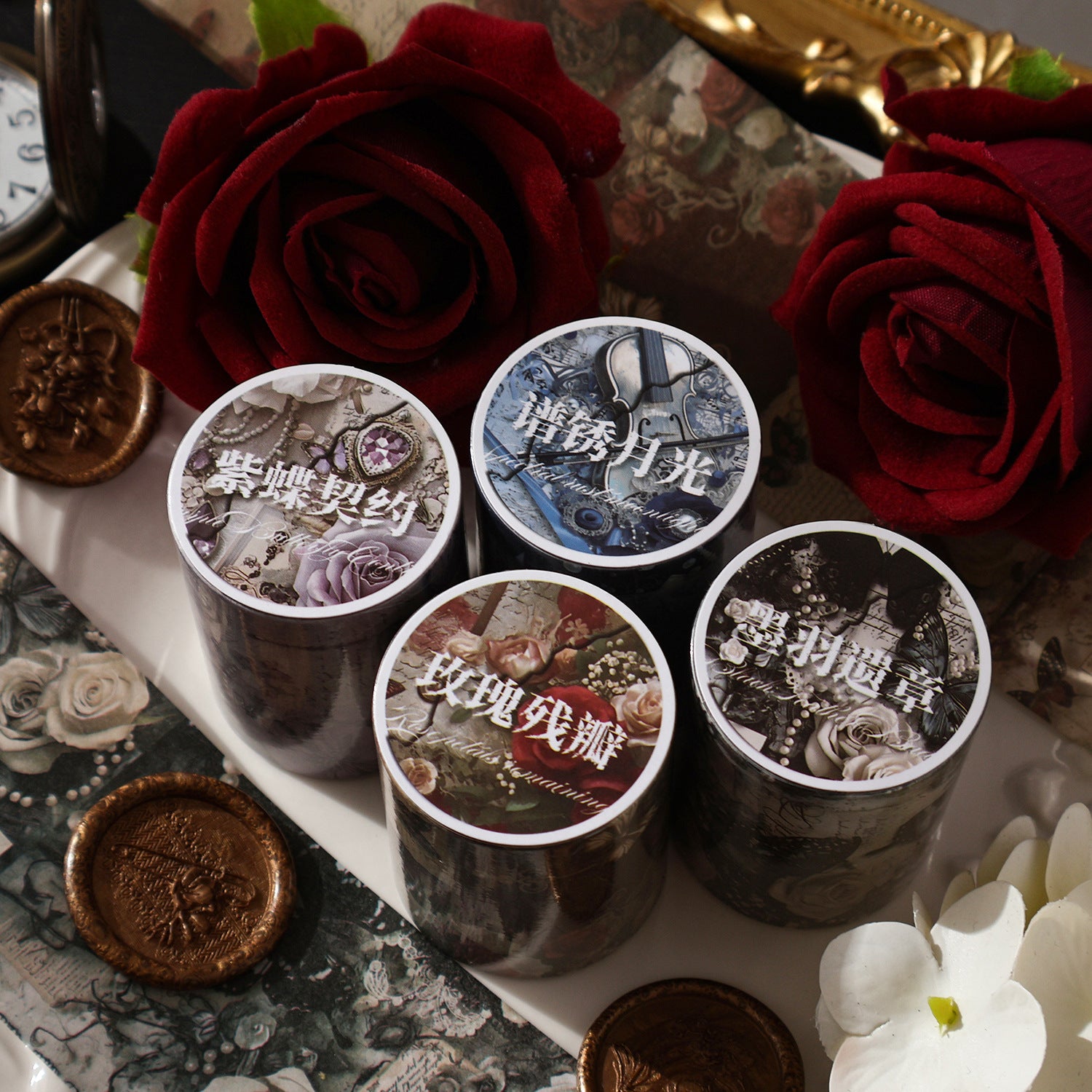 1 Roll Gothic Buttterfly Washi Tape HDJS