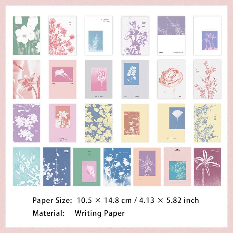 50 Pcs Creative Scrapbook Paper RJWH