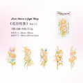 10 Pcs Flowers PET Stickers HHJX