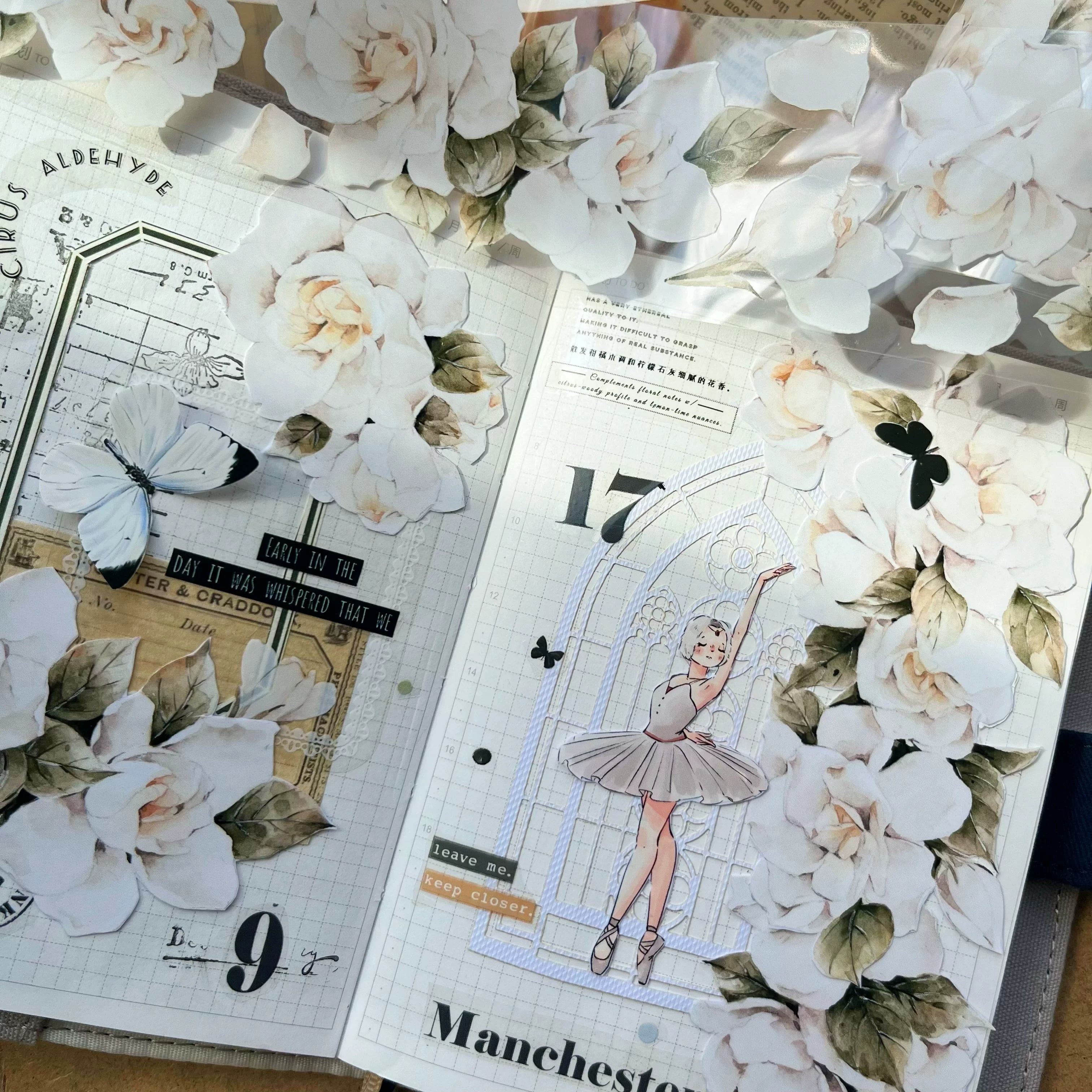 Floral Decorative Tape Rolls- Northern Dusk Garden