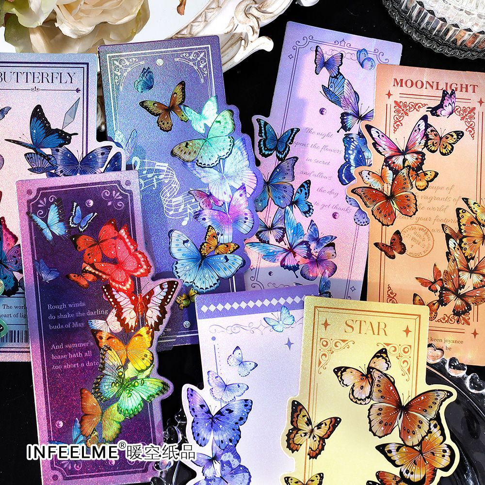 10 Pcs Floral Cardstock Paper HHYZ