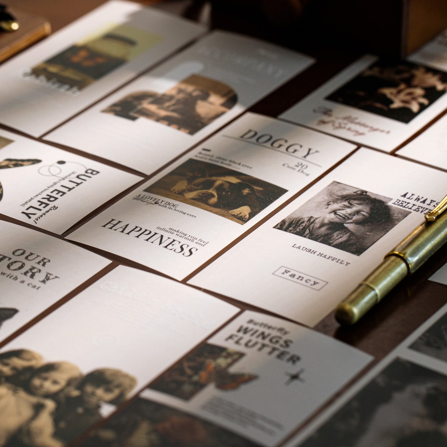 20 Pcs Vintage Junk Jouanrl Paper WYWS