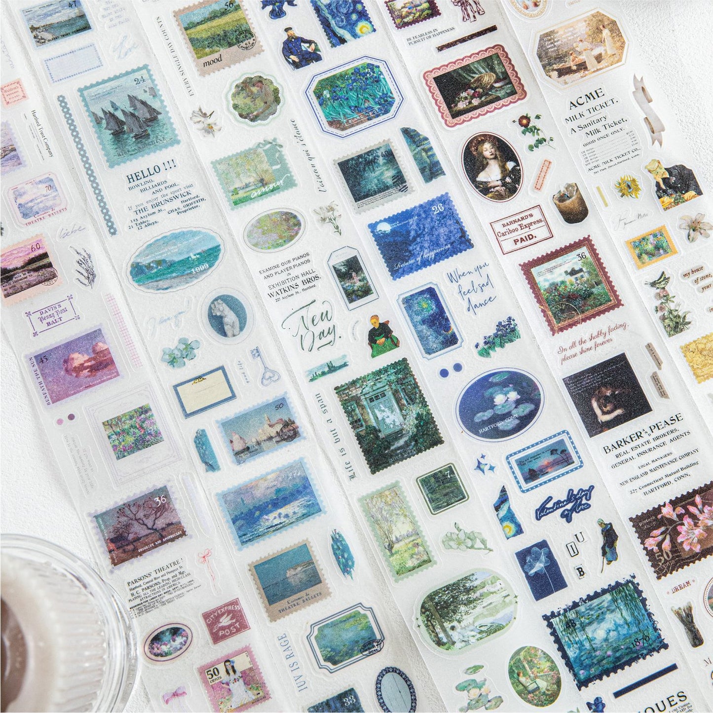 1 Roll Painting Art PET Stickers Tape MYHJ