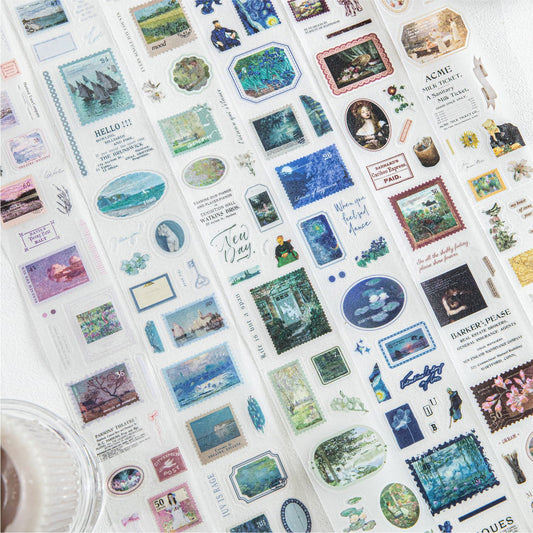 1 Roll Painting Art PET Stickers Tape MYHJ