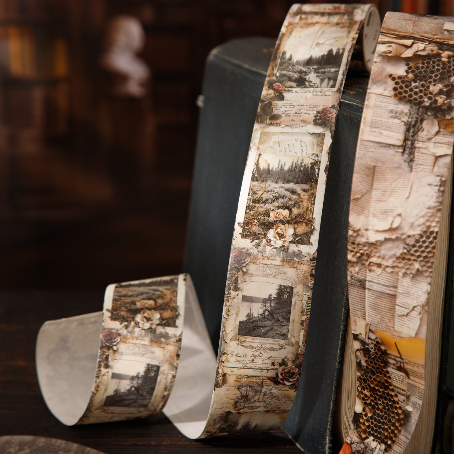 1 Roll Vitnage Junk Journal Washi Tape ZJJY