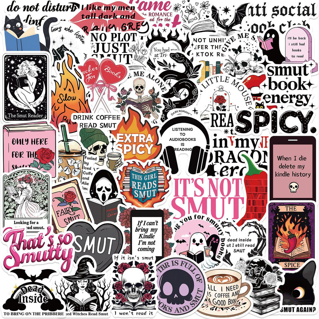 50 Pcs Vinyl Funny Dirty Stickers PMS234