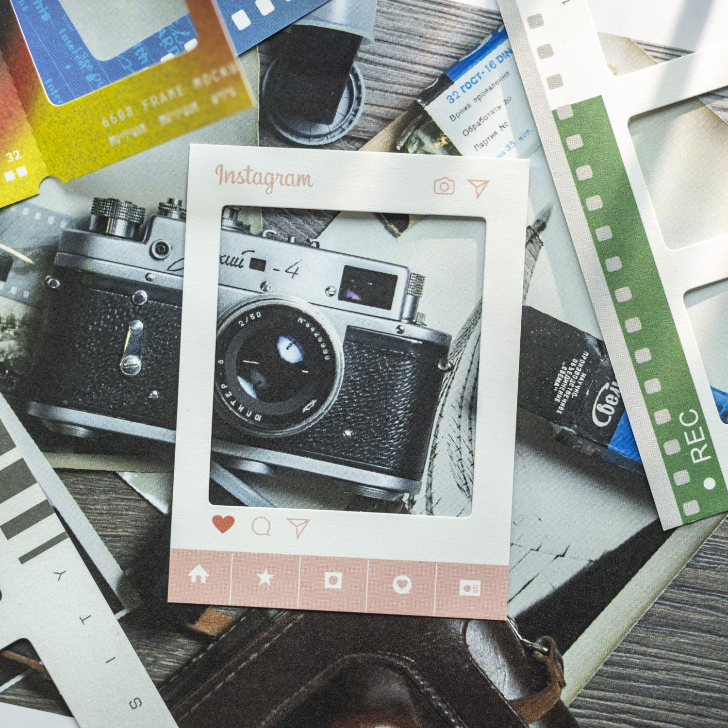 30 Pcs Movie Flim Scrapbook Paper QZXL