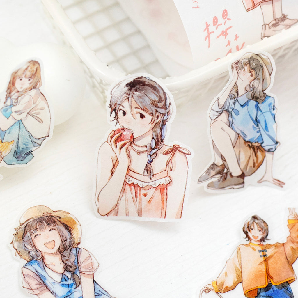 1 Roll Girl Theme Washi Stickers Tape SJHY