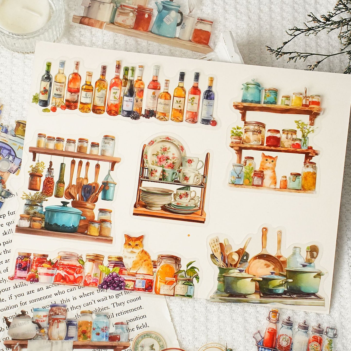 30 Pcs Lifestyle PET Stickers XXCQ