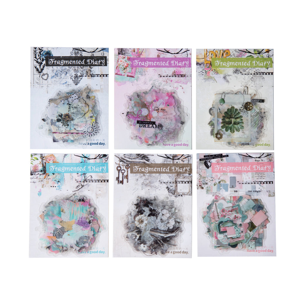 15 Pcs Vintage Collage PET Stickers LSRJ