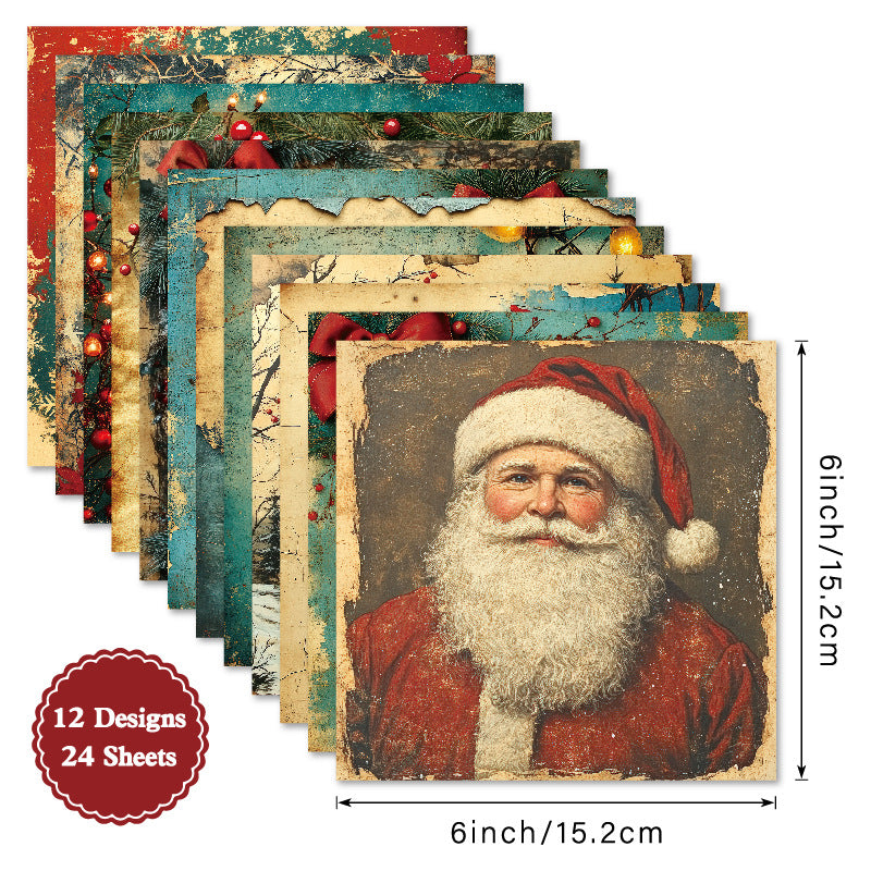 6 inch Christmas Scrapbook Paper Pad SKP1044