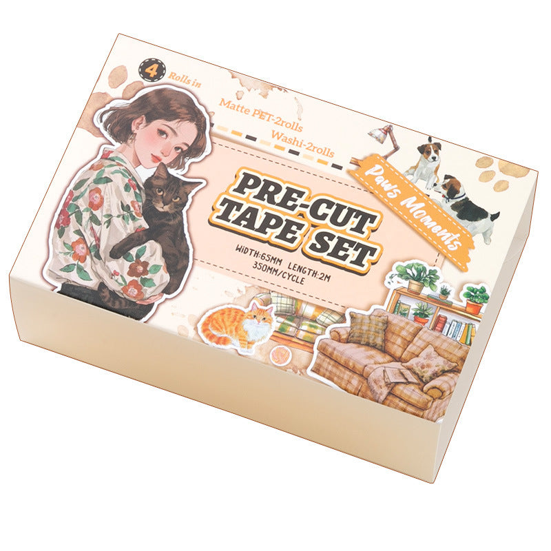 4 Rolls Lifestyle Stickers Tape Set JXSG