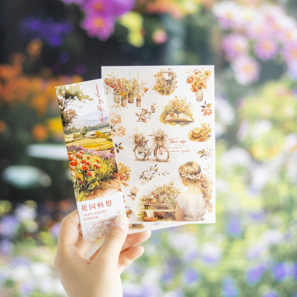 2 Pcs Life Style Transfer Stickers SHDM