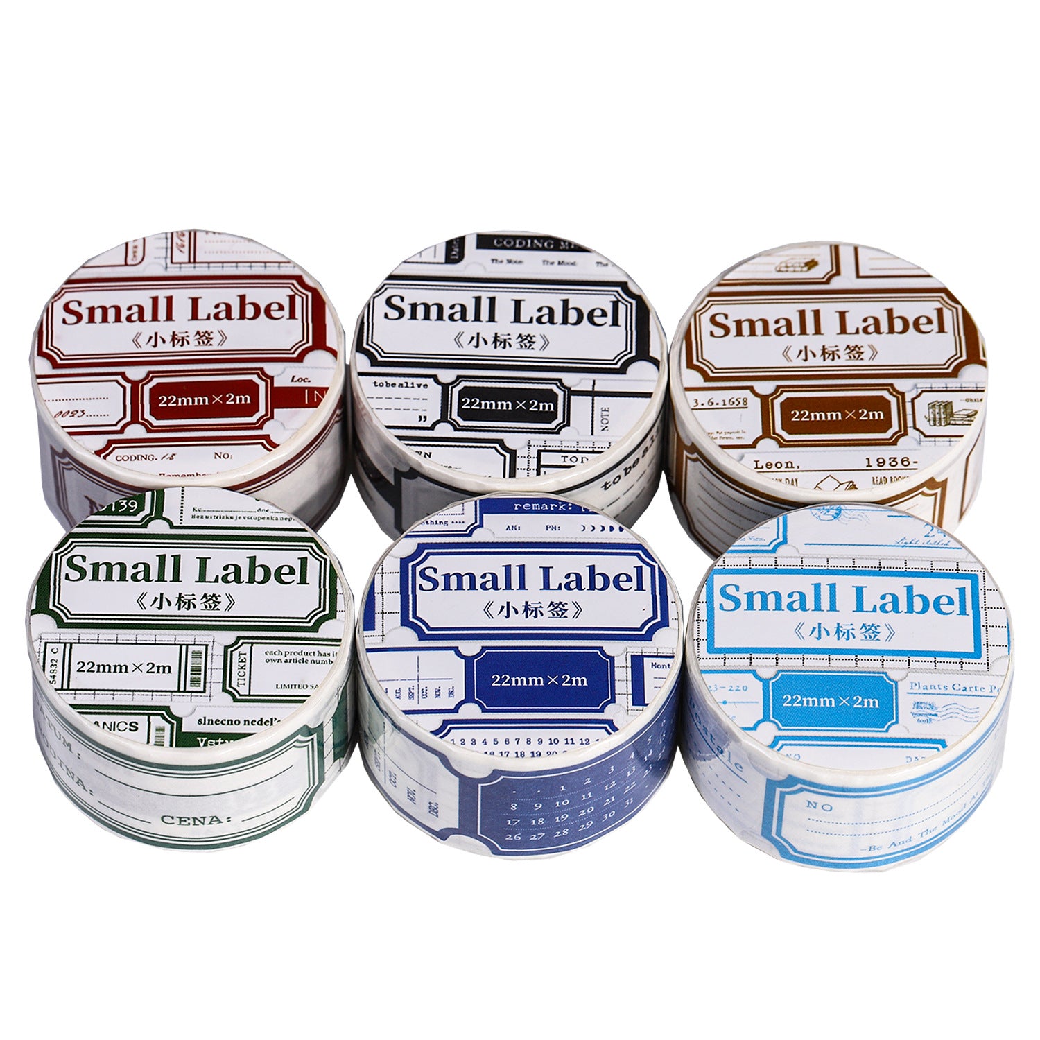 1 Roll Vintage Label Stickers Tape XBQX