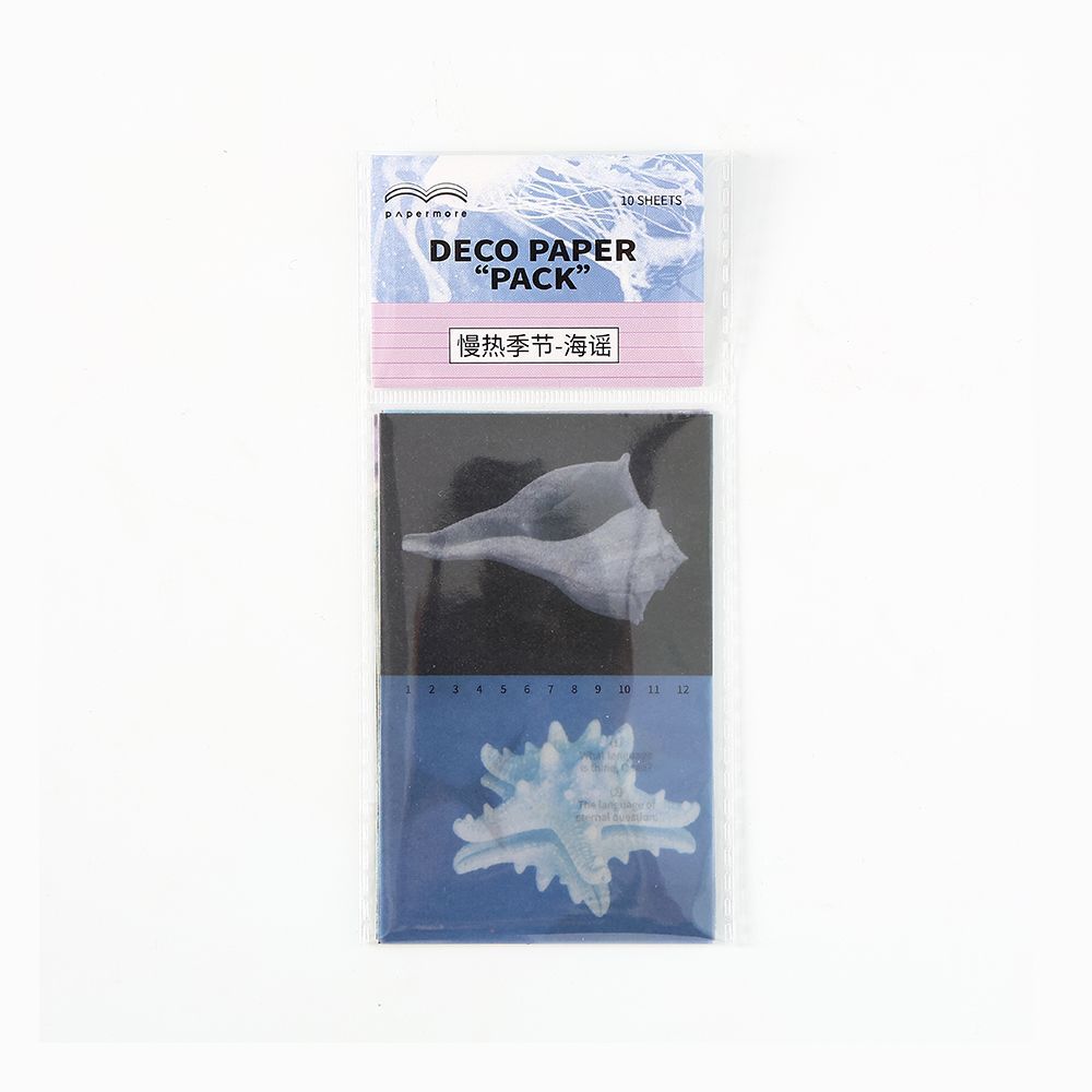 10 Pcs Thermography Theme Scrapbook Paper MRJJ