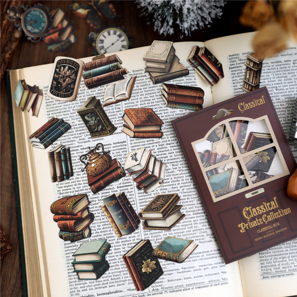 20 Pcs Vintage Cardstock Stickers GDSC