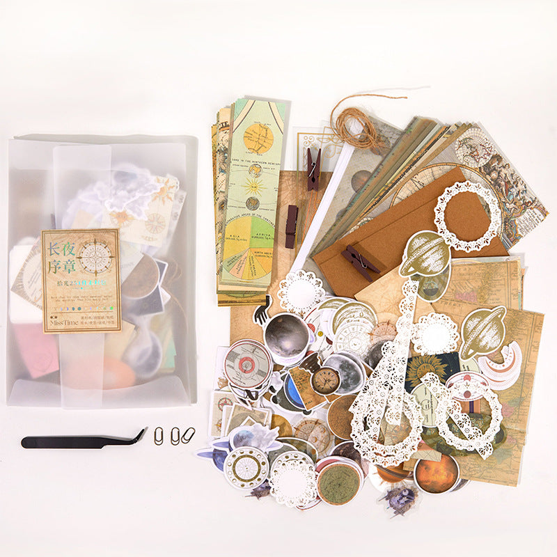 251pcs/Pack Junk Journal Supplies Kit for Starter