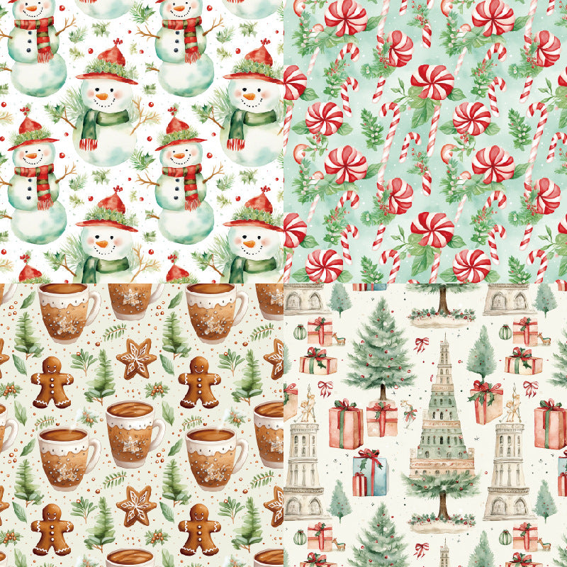 6 inch Christmas Scrapbook Paper Pad SKP465