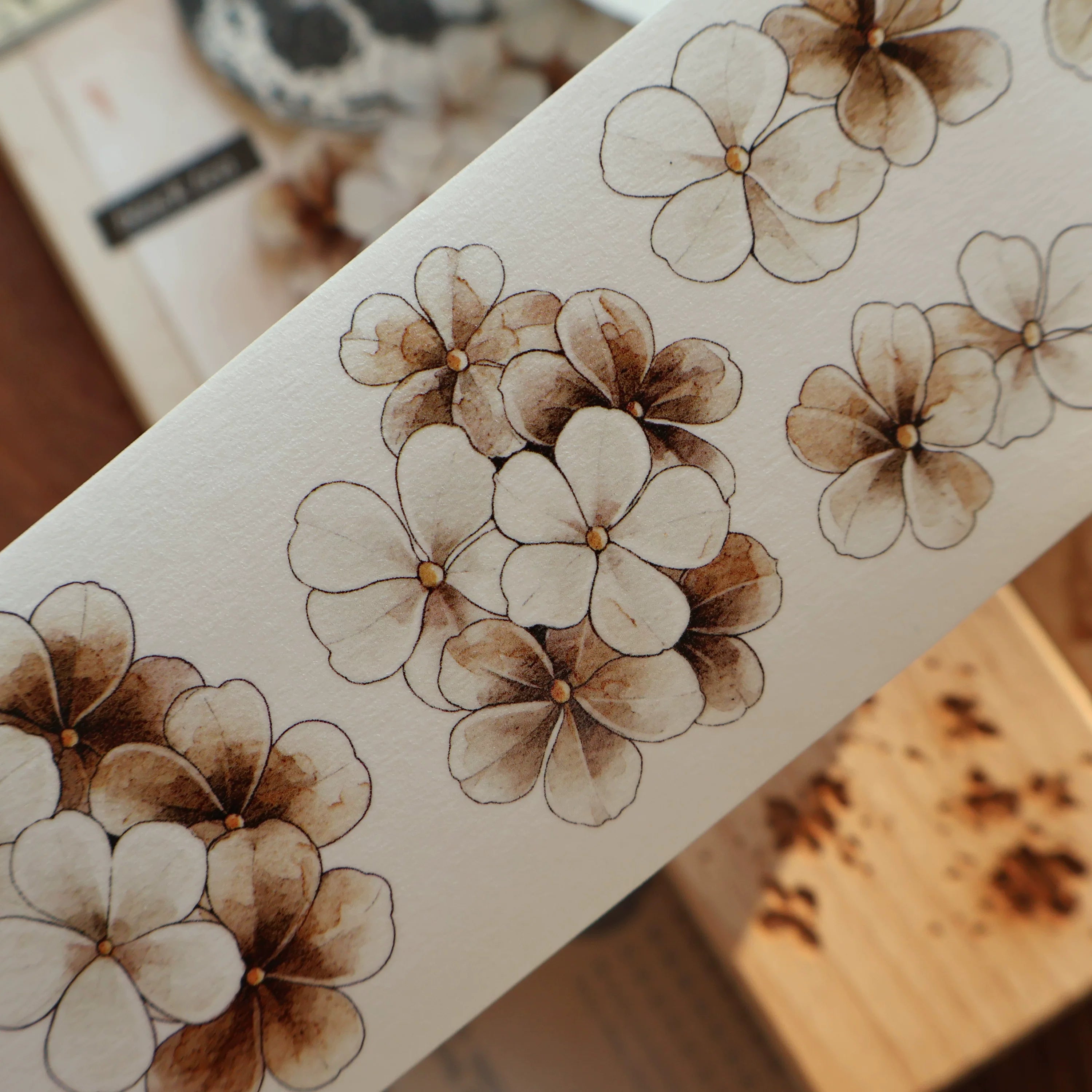 Floral Decorative Tape Rolls- Dusk Petals