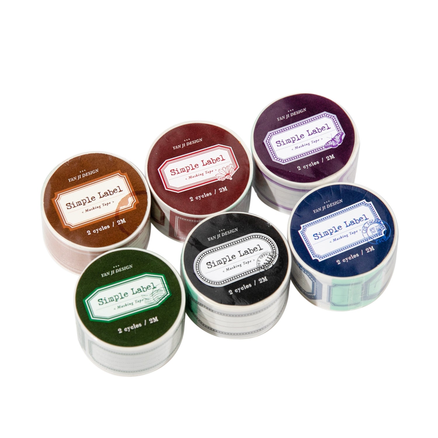 1 Roll Label Washi Stickers Tape JDBQ