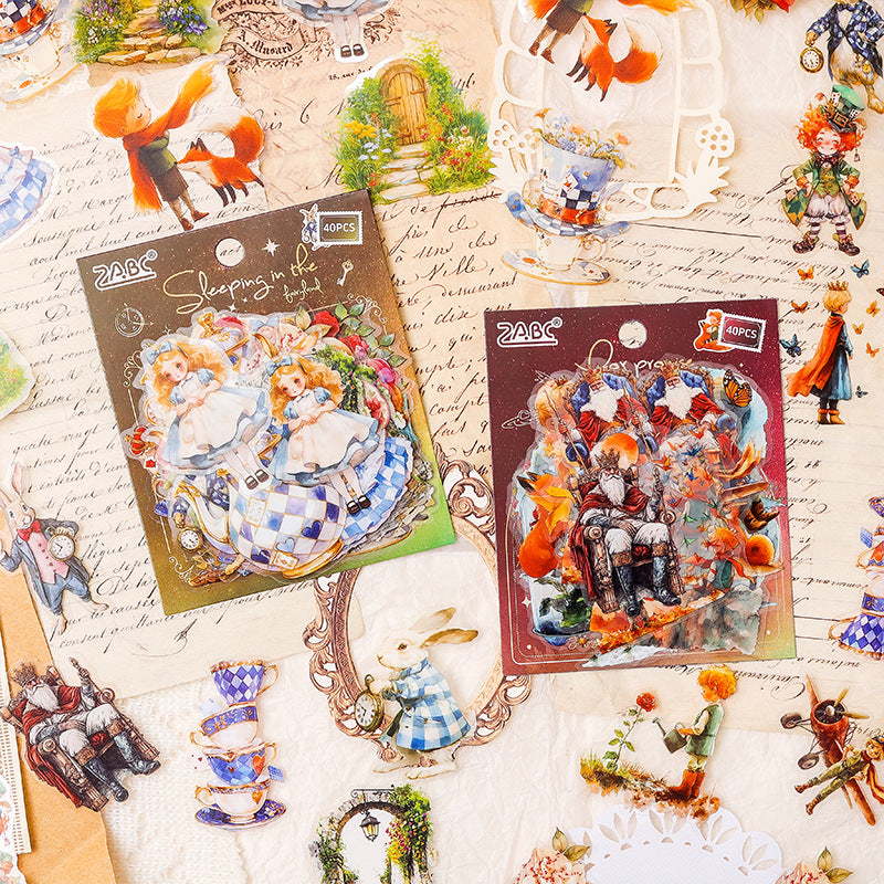 40 Pcs Fairy World PET Stickers QHZL