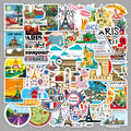 50Pcs France Travel Vinyl Stickers TRV06