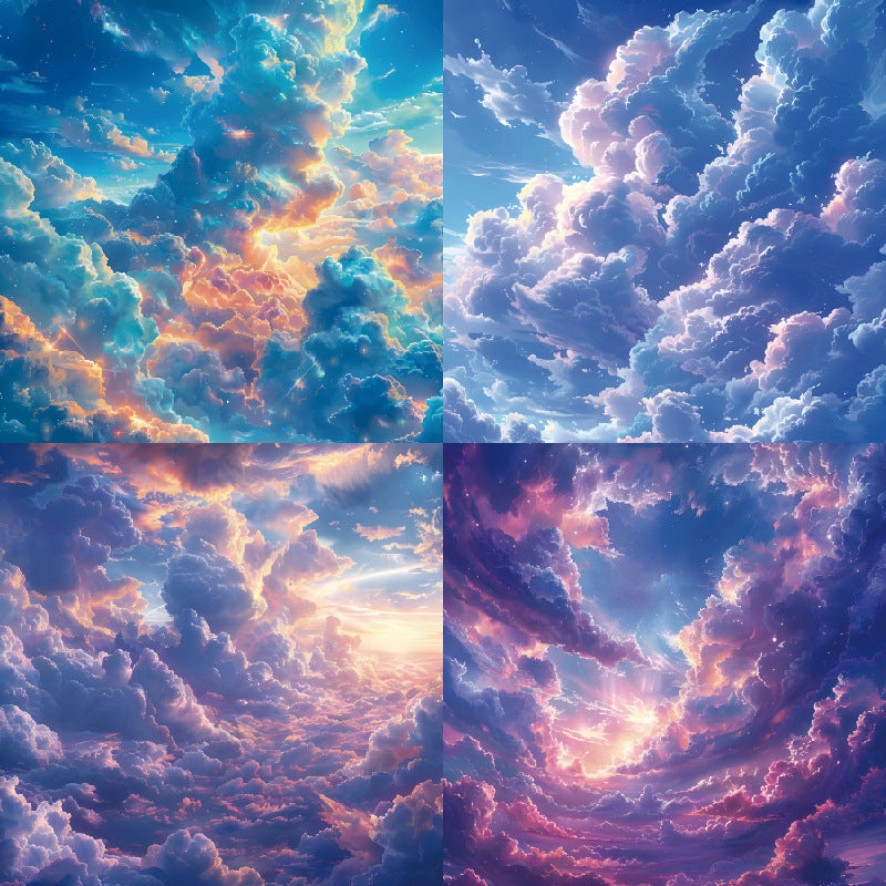 6 inch Fantasy Cloud Scrapbook Paper Pad SKP001
