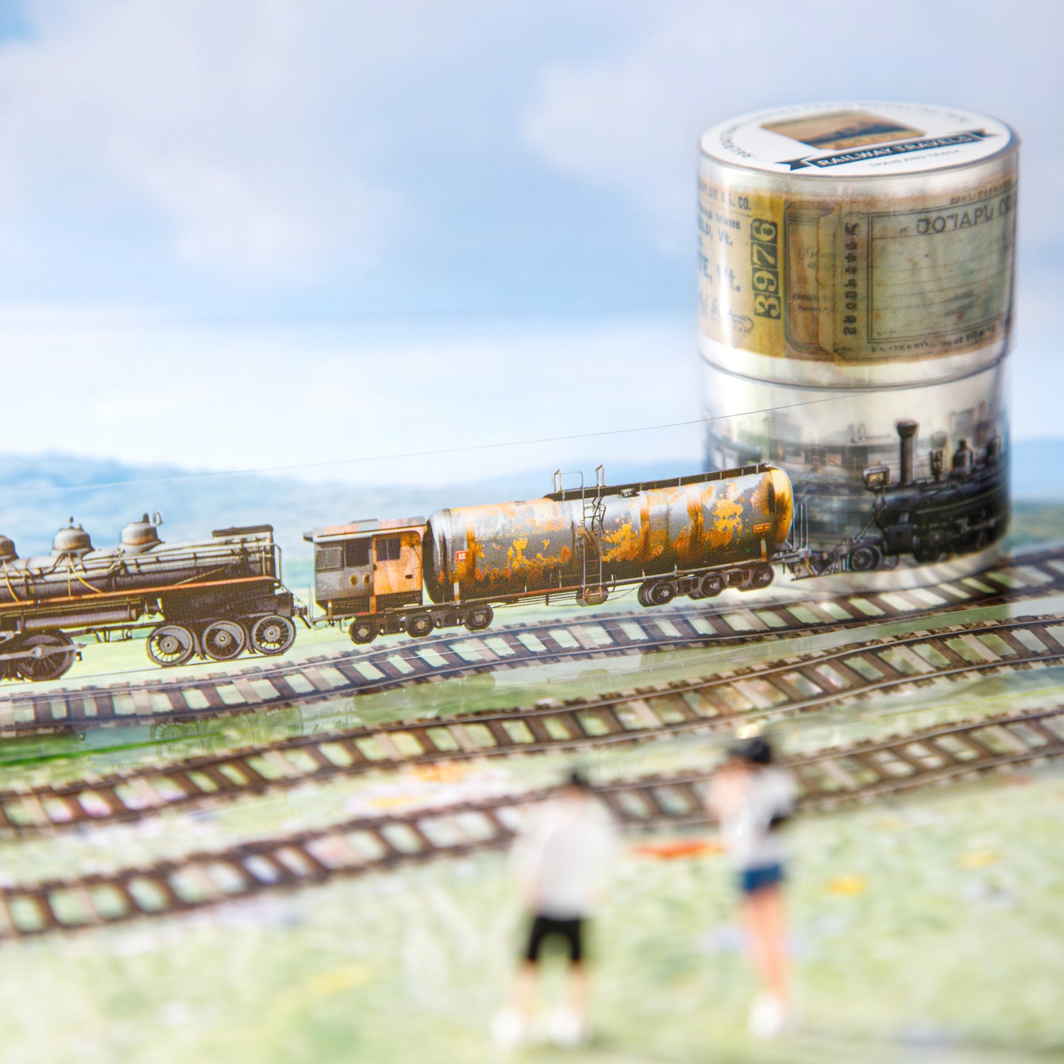 1 Roll Railway Themed PET Tape TGLX