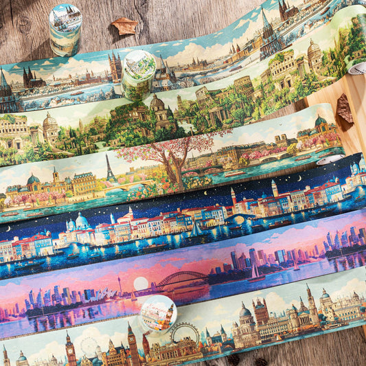1 Roll Europe Travel Theme Washi Tape OZLR