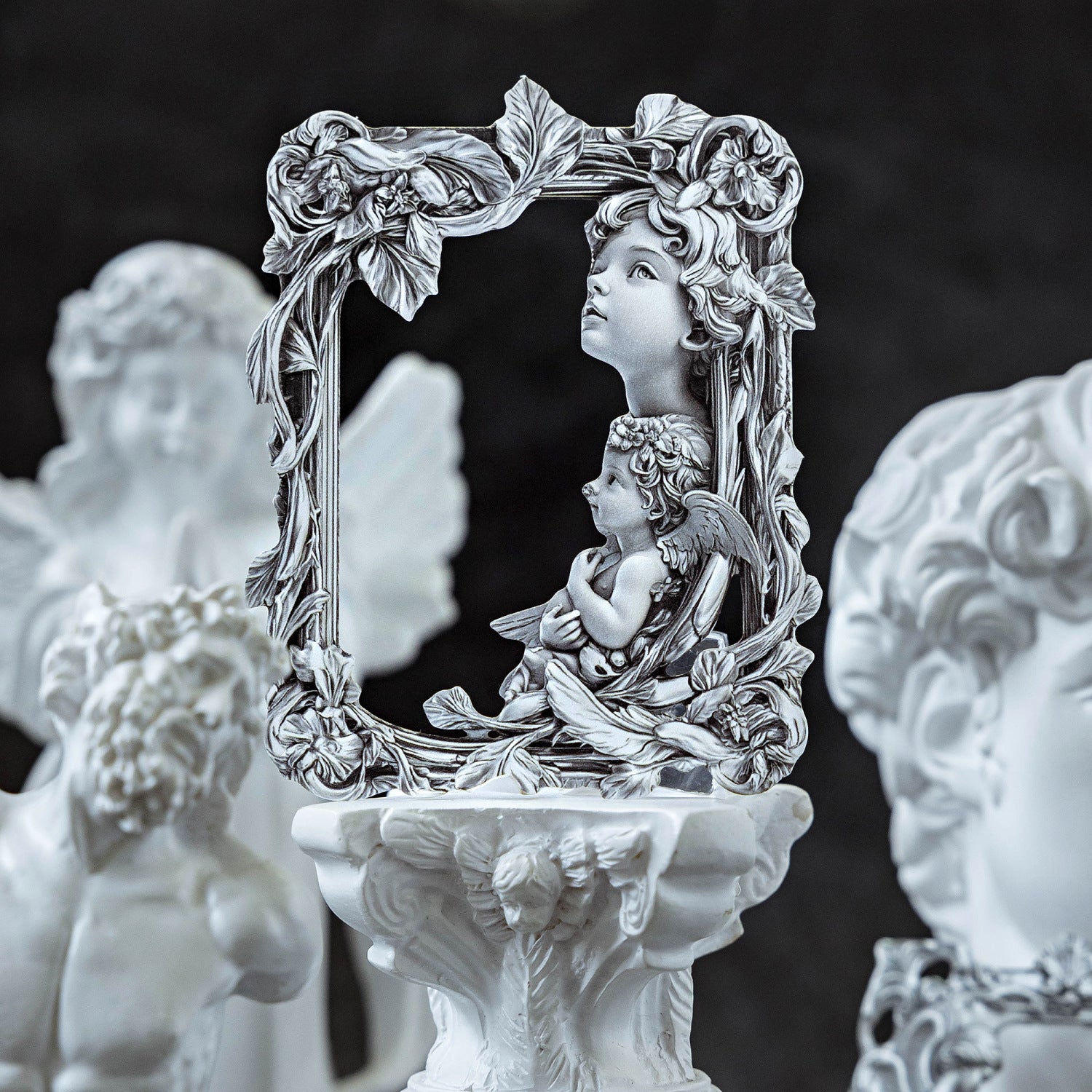 20 Pcs Sliver Frame Paper YSGY