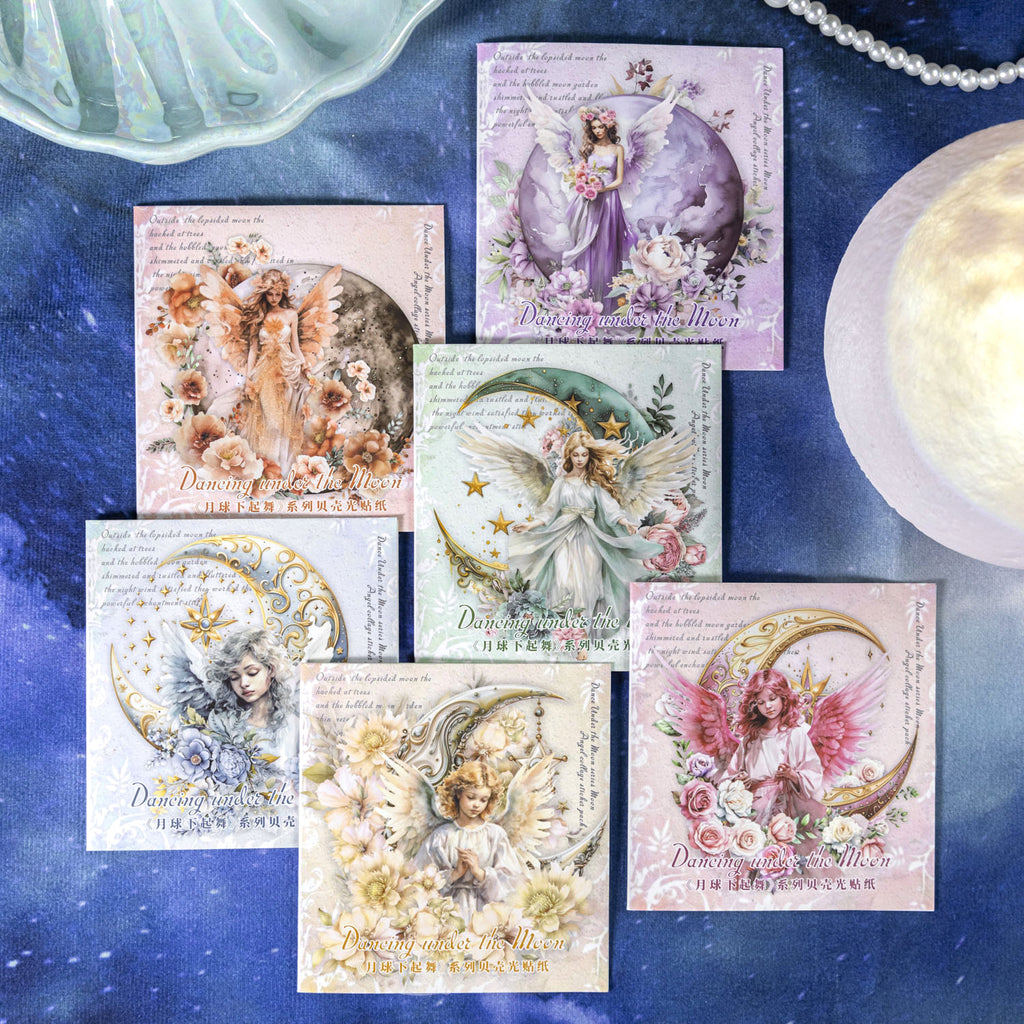6 Pcs Moon Fairy Tale PET Stickers YQXQW