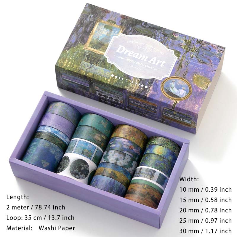 18 Rolls Vintage Washi Tape Set SGHL